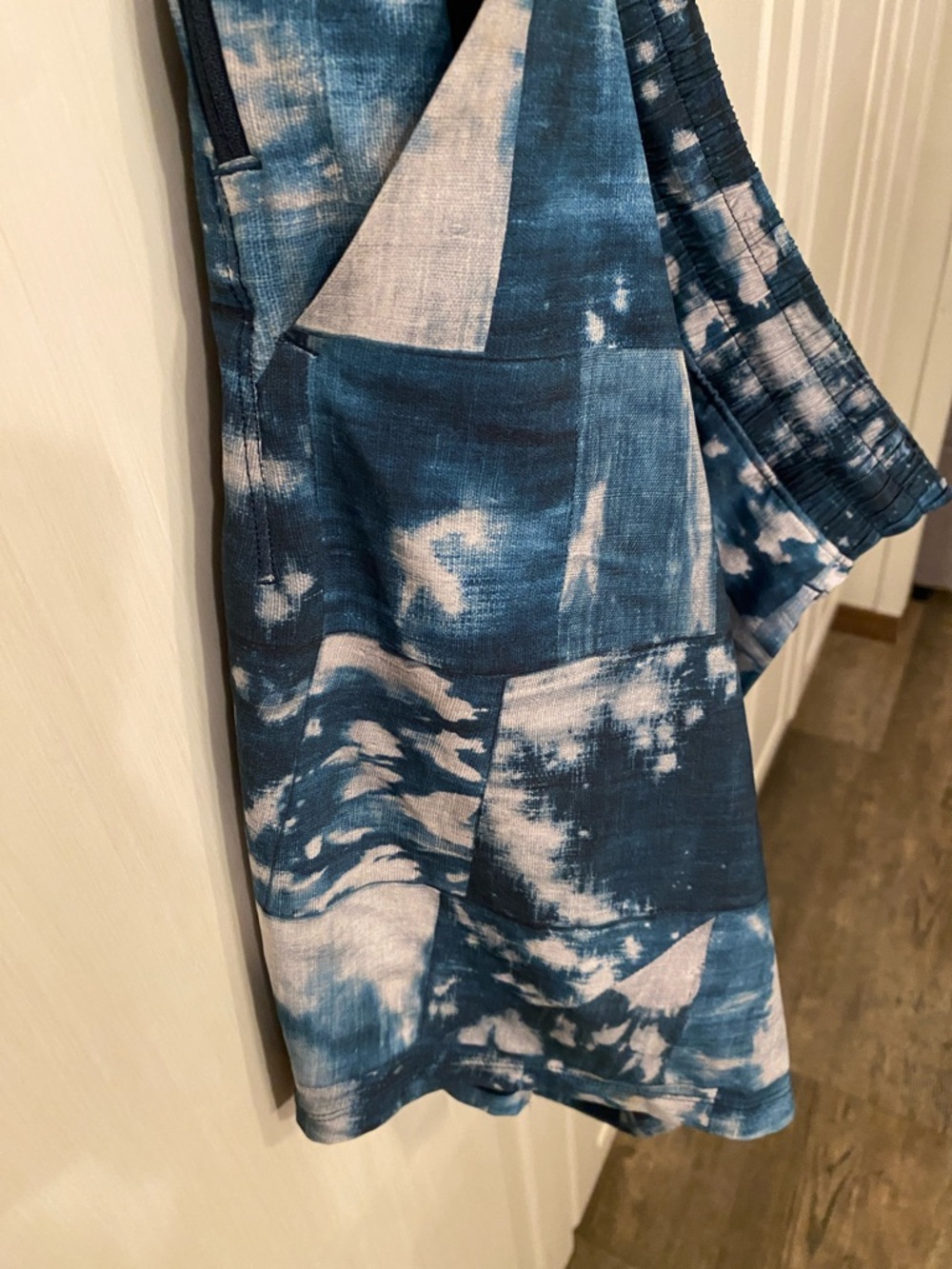 Blue white Glacier Tie-Dye lululemon Mens board shorts swim shorts